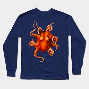 Octopus Release the Kraken Nautical Sea Ocean Animal Long Sleeve T-Shirt